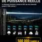 Lampe laser blanche ultra-puissante avec zoom réglable