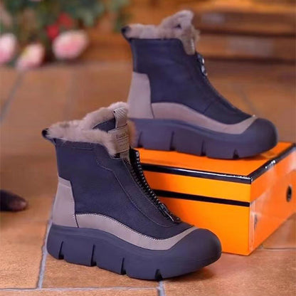 ✨Bottes de neige chaudes et imperméables avec fermeture éclair pour femmes