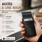 Porte-cartes RFID en alliage d'aluminium à ouverture automatique, anti-fraude et anti-démagnétisation