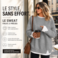 ✨Sweat-shirt à superposition deux pièces pour femme ✨👍