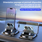 🚗 PROMO LIMITÉE -50% ! 🔄 Support Téléphone Voiture – Rotation 360°, Fixation Ventouse Antidérapante, Compatible iPhone & Android 📱