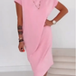 Robe T-shirt décontractée à manches courtes pour femme