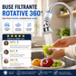 Ensemble de Filtre de Robinet Rotatif Réglable à 360°