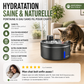 🐱 50% DE RÉDUCTION 💧 Fontaine à eau inox 2,2L – Alimentation USB & eau courante – Filtration, silencieuse – idéale pour chats et chiens – eau fraîche toute la journée 🐶✨🌿