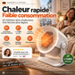 Ventilateur oscillant portable à air chaud