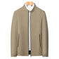 Veste décontractée à col montant et fermeture éclair pour homme
