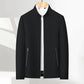 Veste décontractée à col montant et fermeture éclair pour homme