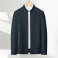 Veste décontractée à col montant et fermeture éclair pour homme