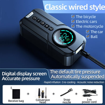 1 min Remplissage rapide Mini gonfleur de pneus portable