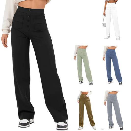 Pantalon extensible confortable et décontracté pour femmes