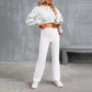 Pantalon extensible confortable et décontracté pour femmes