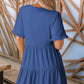 💕Nouveautés 2026 : 50 % de réduction !!💃👗Robe à volants et à encolure en V pour femm