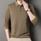 Chemise rayée pour homme avec col et patte de boutonnage