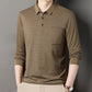 Chemise rayée pour homme avec col et patte de boutonnage