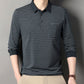 Chemise rayée pour homme avec col et patte de boutonnage