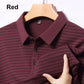 Chemise rayée pour homme avec col et patte de boutonnage