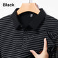 Chemise rayée pour homme avec col et patte de boutonnage