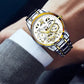 ⌚ 60% de réduction ⚙️ Montre Mécanique Automatique Homme – Cadran Squelette Style Romain, Étanche & Boîtier Acier Inoxydable ✨📦