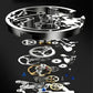⌚ 60% de réduction ⚙️ Montre Mécanique Automatique Homme – Cadran Squelette Style Romain, Étanche & Boîtier Acier Inoxydable ✨📦