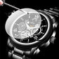 ⌚ 60% de réduction ⚙️ Montre Mécanique Automatique Homme – Cadran Squelette Style Romain, Étanche & Boîtier Acier Inoxydable ✨📦
