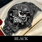 ⌚ 60% de réduction ⚙️ Montre Mécanique Automatique Homme – Cadran Squelette Style Romain, Étanche & Boîtier Acier Inoxydable ✨📦