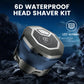 6D Bald Men's Waterproof Razor Set (Jeu de rasoirs imperméables pour hommes chauves)