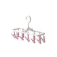 Porte-séchoir pliable et coupe-vent à 12 pinces