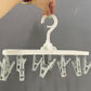 Porte-séchoir pliable et coupe-vent à 12 pinces