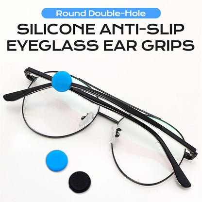 Oreillettes rondes à double trou en silicone antidérapant pour lunettes