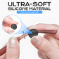 Oreillettes rondes à double trou en silicone antidérapant pour lunettes