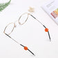 Oreillettes rondes à double trou en silicone antidérapant pour lunettes