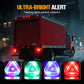 Feux d'avertissement solaires stroboscopiques super brillants
