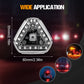 Feux d'avertissement solaires stroboscopiques super brillants