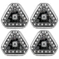 Feux d'avertissement solaires stroboscopiques super brillants
