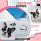 Autocollants muraux 3D amovibles pour chats et chiens