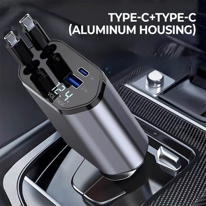 Chargeur rapide 4 en 1 et chargeur de voiture rétractable