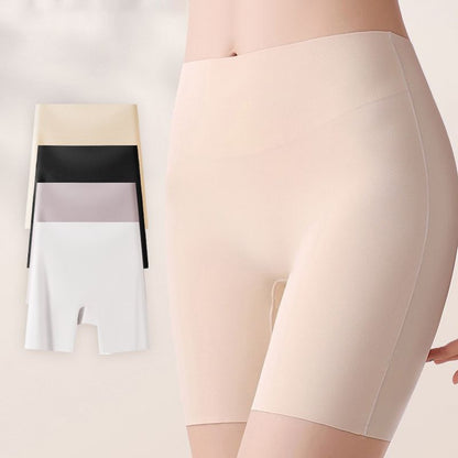 🏆Sous-vêtements féminins taille haute en soie glacée avec contrôle de l'abdomen Hip-lifting👑Convient à toutes les saisons🌿