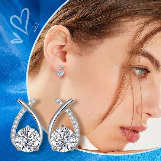 Ensemble élégant de boucles d'oreilles en argent S925 et zircone pour une semaine (6 paires) - Joli cadeau