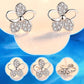 Ensemble élégant de boucles d'oreilles en argent S925 et zircone pour une semaine (6 paires) - Joli cadeau