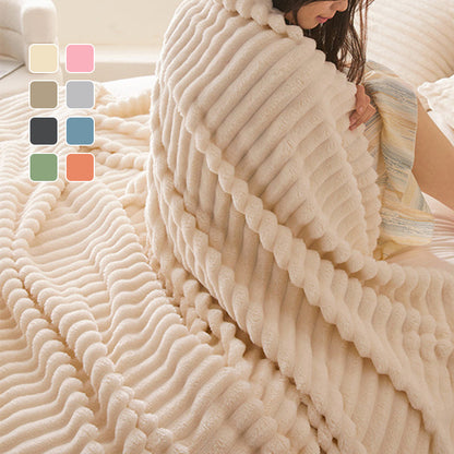 🍂Soldes d'automne – 50 % de réduction !🛏️Couverture épaisse en peluche avec motif lapin et housse en velours lait🏆Blottissez-vous dans un confort ultime