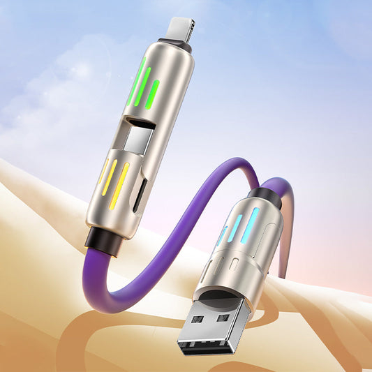 🎁Offre à durée limitée : 50 % de réduction⏳Câble de données 4 en 1 de 240 W avec lumières de travail colorées
