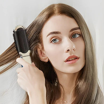 Mini peigne à coussin d'air portable avec miroir amovible