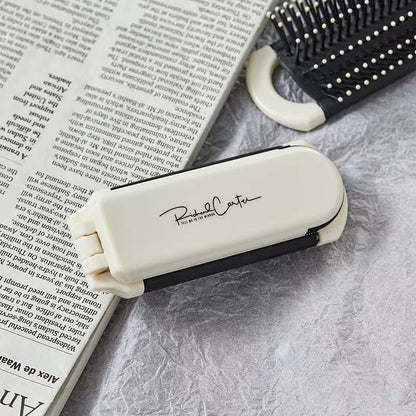 Mini peigne à coussin d'air portable avec miroir amovible