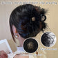 Cadeau créatif - Barrette à cheveux en peluche avec filet à plumes