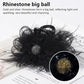 Cadeau créatif - Barrette à cheveux en peluche avec filet à plumes