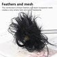 Cadeau créatif - Barrette à cheveux en peluche avec filet à plumes