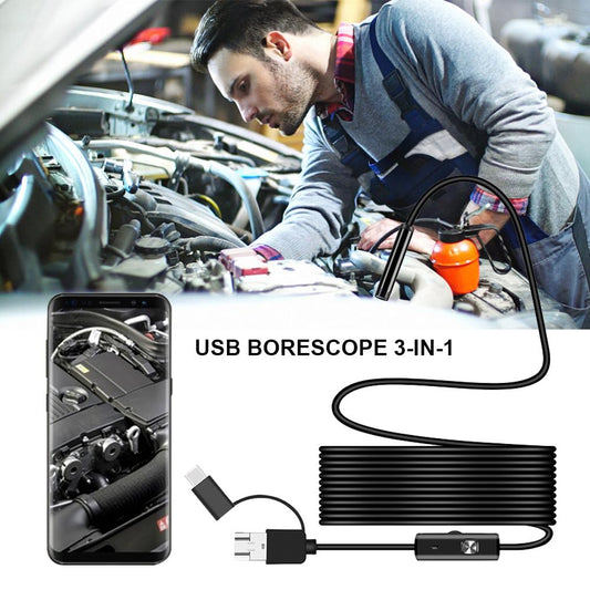 💎 50% DE RÉDUCTION ! 💎 Endoscope HD Étanche – Caméra Serpent 7 mm, IP67, Connexion Directe Téléphone & Ordinateur