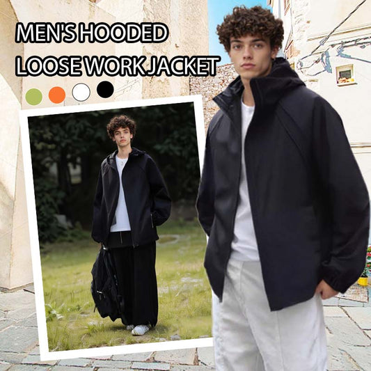 Veste de travail ample à capuche pour homme