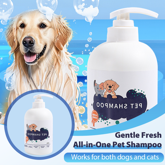 Shampooing tout-en-un doux et rafraîchissant pour animaux de compagnie