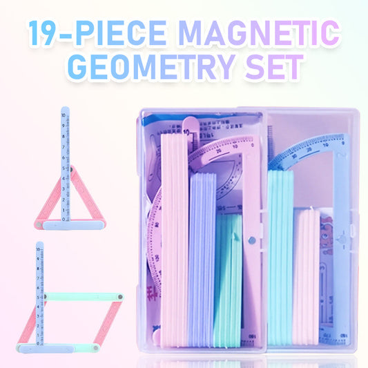 Ensemble géométrique magnétique 19 pièces